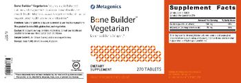 Metagenics Bone Builder Vegetarian - supplement