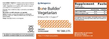 Metagenics Bone Builder Vegetarian - supplement