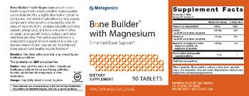 Metagenics Bone Builder with Magnesium - supplement