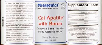 Metagenics Cal Apatite with Boron - supplement