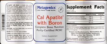 Metagenics Cal Apatite with Boron - supplement