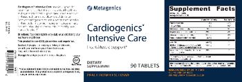 Metagenics Cardiogenics Intensive Care - supplement