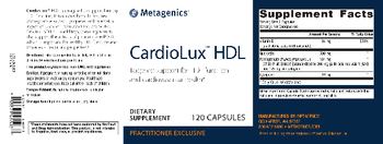 Metagenics CardioLux HDL - supplement