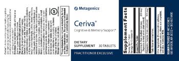 Metagenics Ceriva - supplement