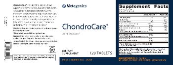 Metagenics ChondroCare - supplement