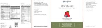 Metagenics Clear Change 10-Day Metabolic Detoxification Program Natural Berry Flavor AdvaClear - supplement