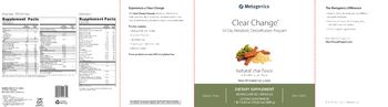 Metagenics Clear Change 10-Day Metabolic Detoxification Program Natural Chai Flavor UltraClear Renew Chai - supplement
