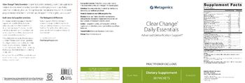 Metagenics Clear Change Daily Essentials - supplement