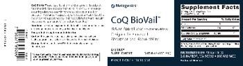 Metagenics CoQ BioVail Natural Apple Flavor - supplement