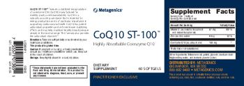 Metagenics CoQ10 ST-100 - supplement