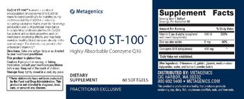 Metagenics CoQ10 ST-100 - supplement