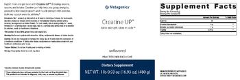 Metagenics Creatine UP Unflavored - supplement