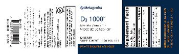 Metagenics D3 1000 - supplement
