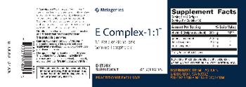 Metagenics E Complex-1:1 - supplement