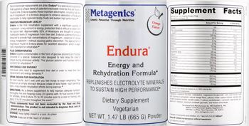 Metagenics Endura Orange Flavor - supplement