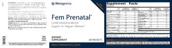 Metagenics Fem Prenatal - supplement