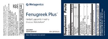 Metagenics Fenugreek Plus - supplement