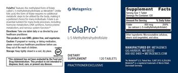 Metagenics FolaPro - supplement