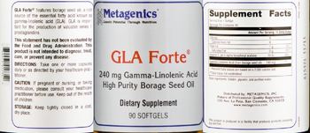 Metagenics GLA Forte - supplement