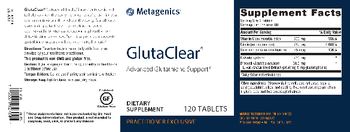 Metagenics GlutaClear - supplement
