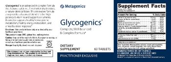 Metagenics Glycogenics - supplememt