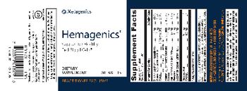 Metagenics Hemagenics - supplement