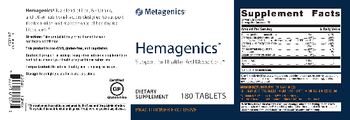 Metagenics Hemagenics - supplement
