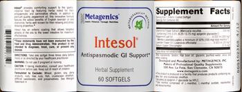 Metagenics Intestol - herbal supplement