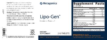 Metagenics Lipo-Gen - supplement