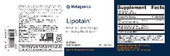 Metagenics Lipotain - supplement