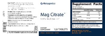 Metagenics Mag Citrate - supplement