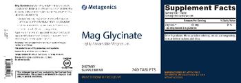 Metagenics Mag Glycinate - supplement