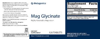 Metagenics Mag Glycinate - supplement