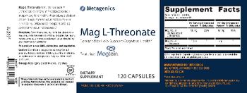 Metagenics Mag L-Threonate - supplement
