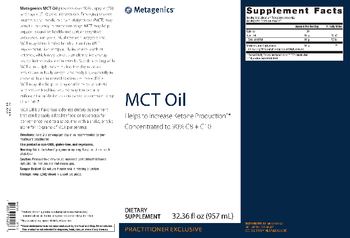 Metagenics MCT Oil - supplement