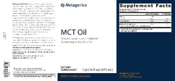 Metagenics MCT Oil - supplement