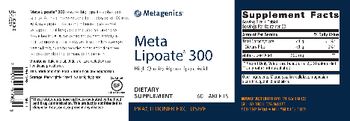 Metagenics Meta Lipoate 300 - supplement