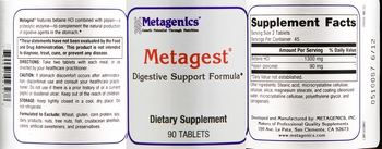 Metagenics Metagest - supplement