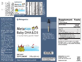 Metagenics MetaKids Baby DHA & D3 - supplement