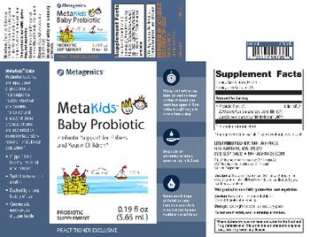 Metagenics MetaKids Baby Probiotic - probiotic supplement
