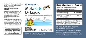 Metagenics MetaKids D3 Liquid - supplement