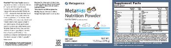 Metagenics MetaKids Nutrition Powder Vanilla Flavor - supplement