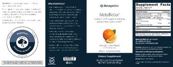 Metagenics MetaRelax Orange Citrus Flavor - supplement