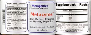 Metagenics Metazyme - supplement