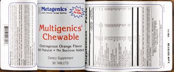 Metagenics Multigenics Chewable Outrageous Orange Flavor - supplement