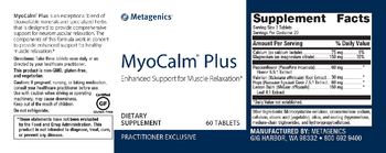 Metagenics MyoCalm Plus - supplement