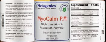 Metagenics MyoCalm P.M. - supplement