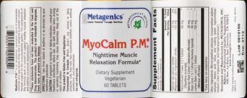 Metagenics MyoCalm P.M. - supplement