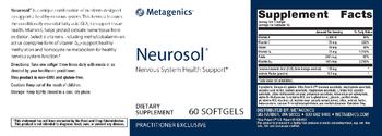 Metagenics Neurosol - supplement