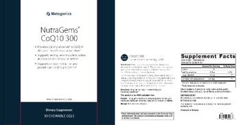 Metagenics NutraGems CoQ10 300 - supplement